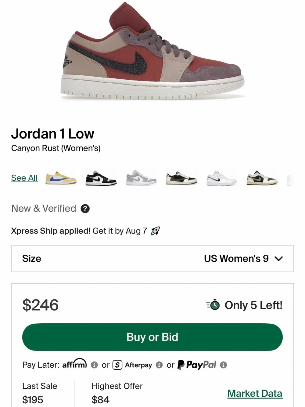 Jordan 1 Lows - Canyon Rust W9